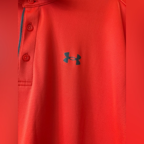 Under Armour Polo Performance Golf Shirt for Men, XXL - Red - Picture 3 of 4